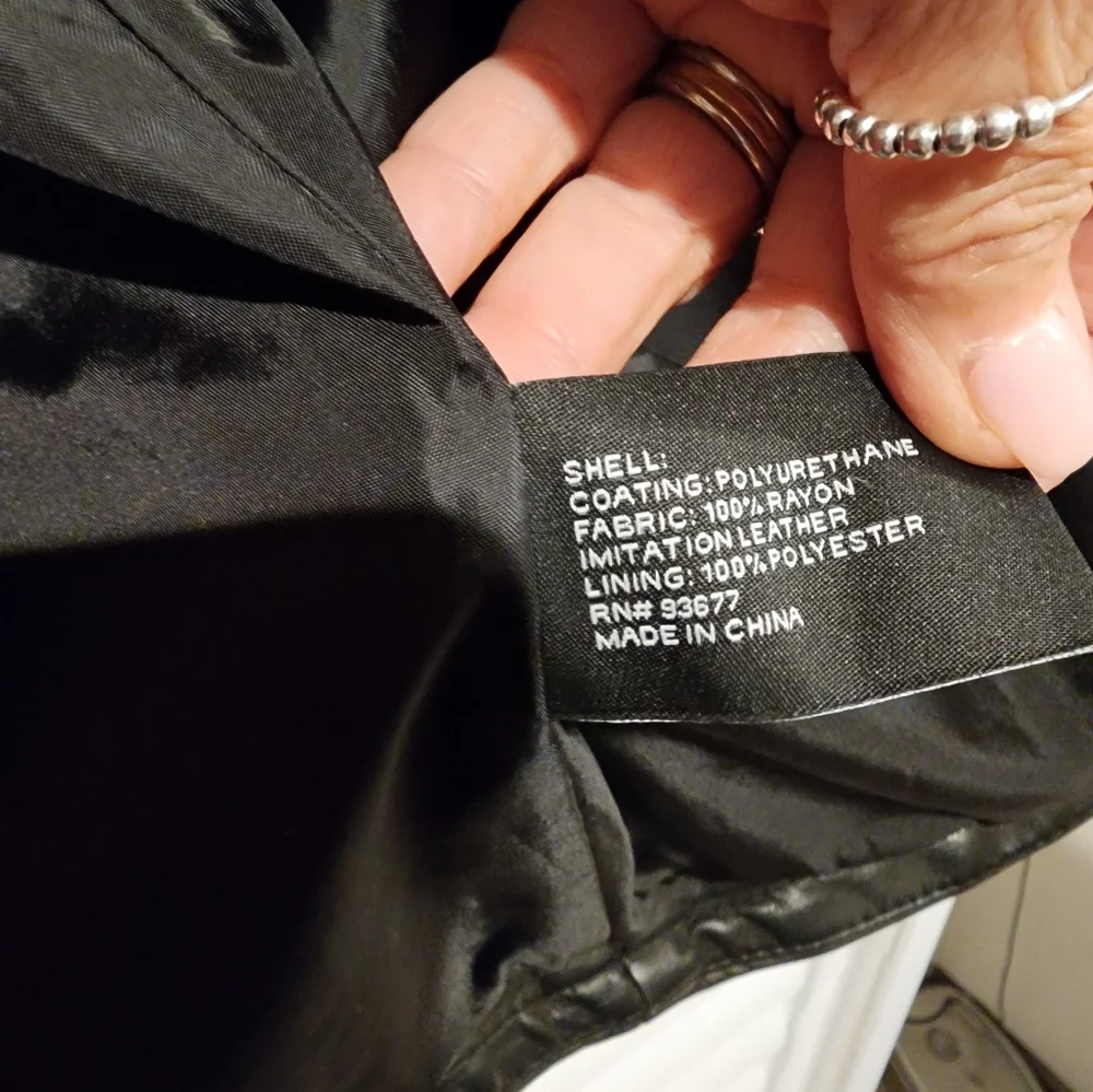 Ana faux leather moto jacket - Picture 4 of 8